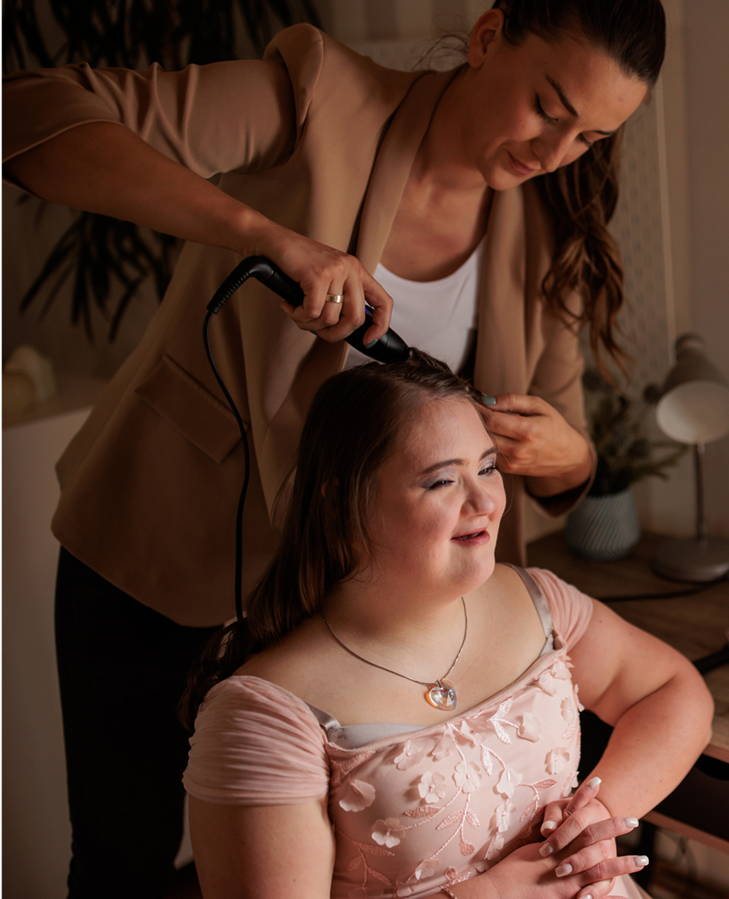 Helping Younger girl get Ready